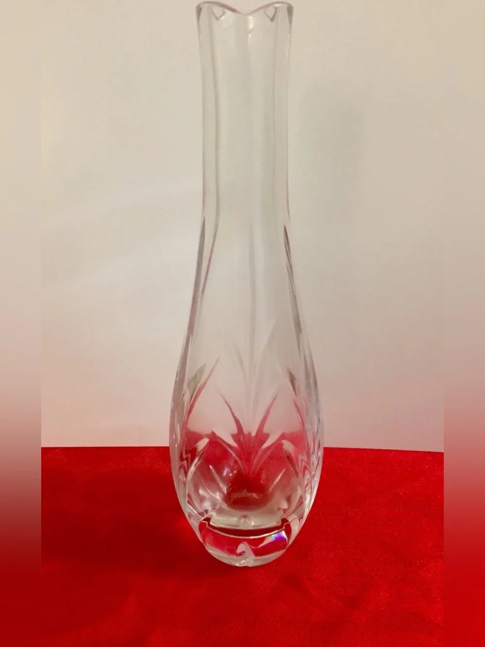 Rogaska Clear Crystal Bud Vase